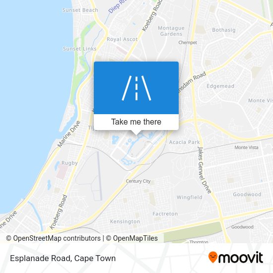 Esplanade Road map