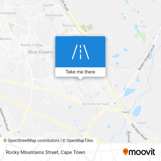 Rocky Mountains Street map