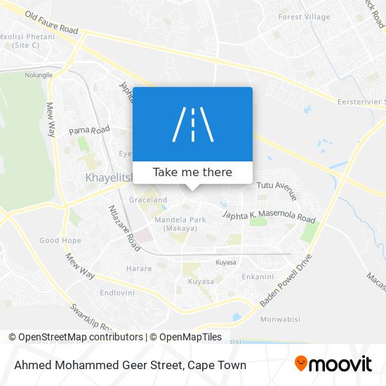 Ahmed Mohammed Geer Street map