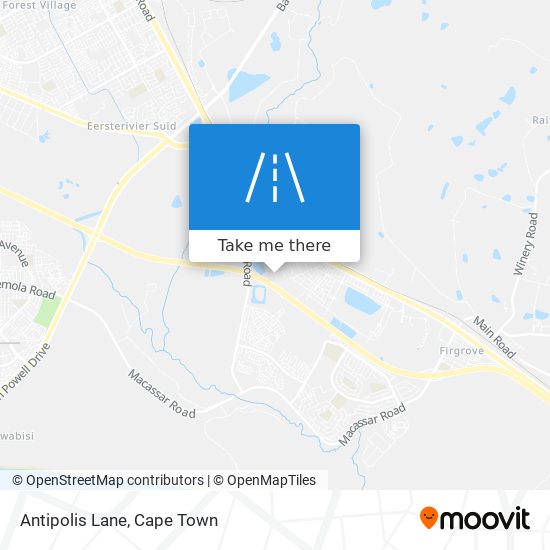 Antipolis Lane map