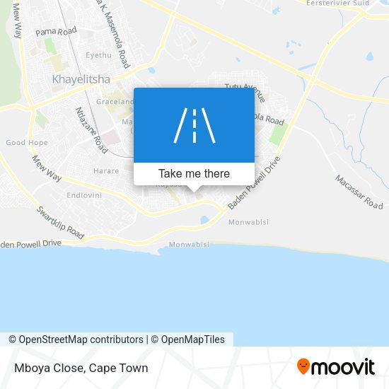 Mboya Close map