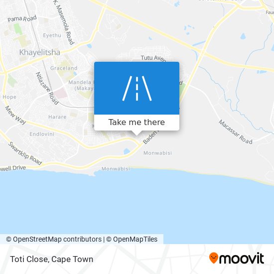 Toti Close map