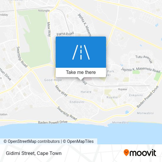 Gidimi Street map