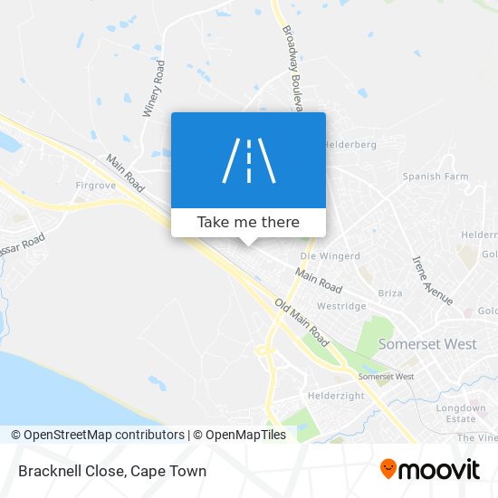 Bracknell Close map