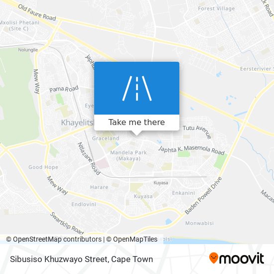 Sibusiso Khuzwayo Street map