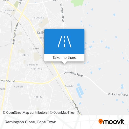 Remington Close map