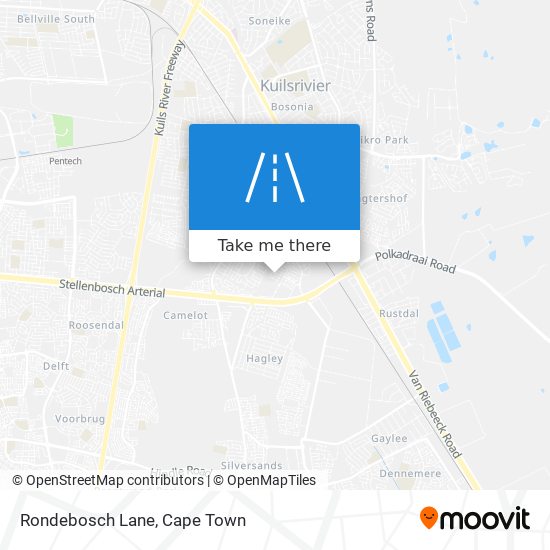 Rondebosch Lane map