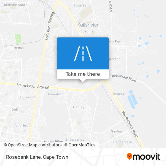 Rosebank Lane map