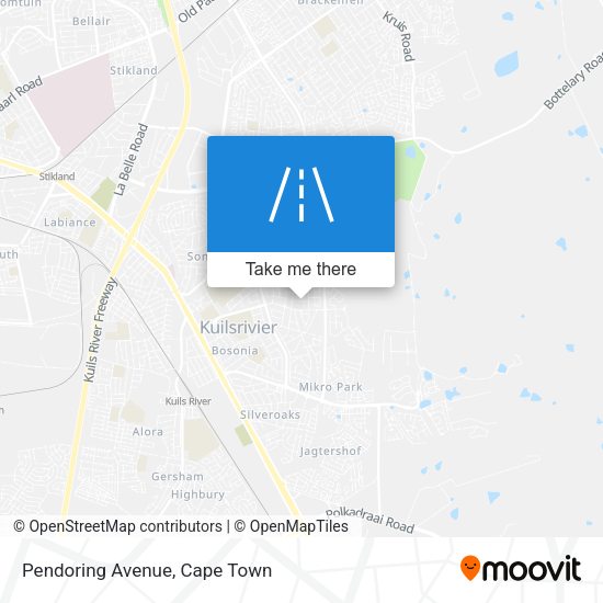 Pendoring Avenue map