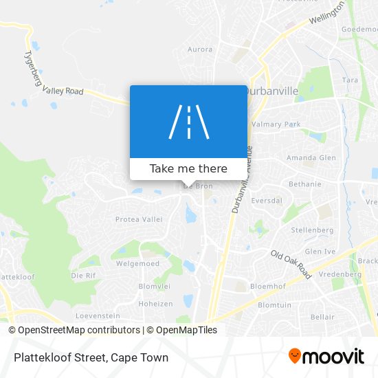 Plattekloof Street map