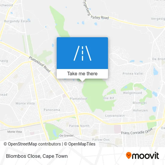 Blombos Close map
