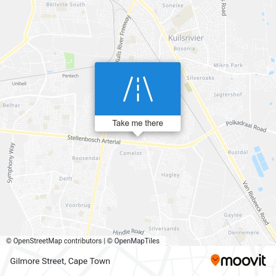 Gilmore Street map