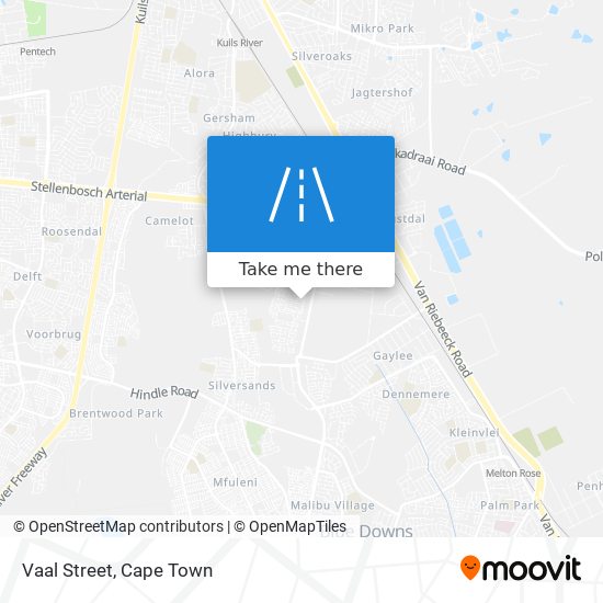 Vaal Street map