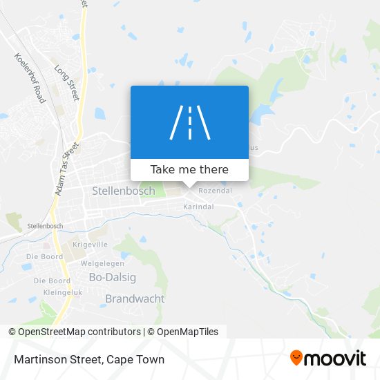 Martinson Street map