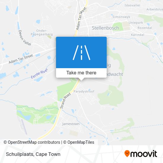 Schuilplaats map