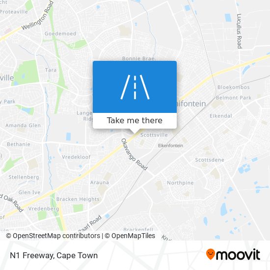 N1 Freeway map