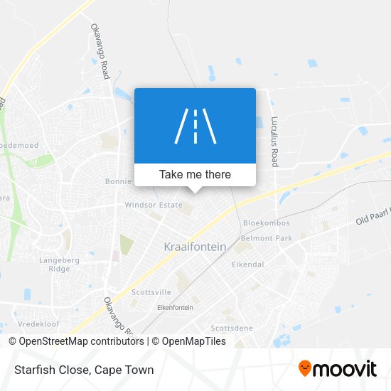 Starfish Close map