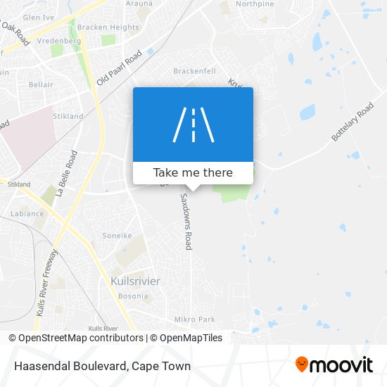 Haasendal Boulevard map