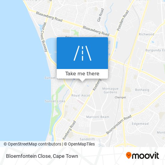 Bloemfontein Close map