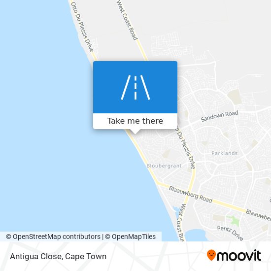 Antigua Close map