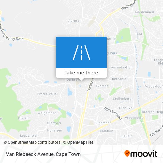 Van Riebeeck Avenue map