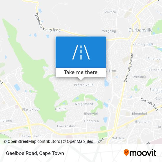 Geelbos Road map