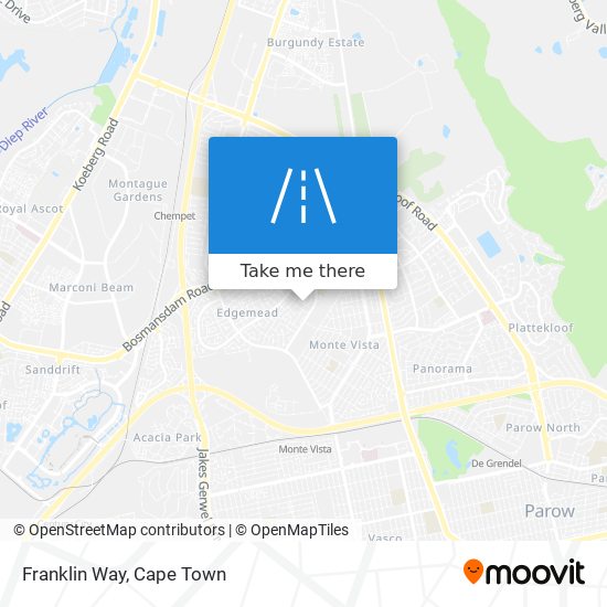 Franklin Way map