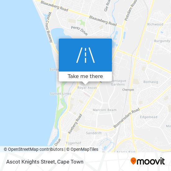 Ascot Knights Street map
