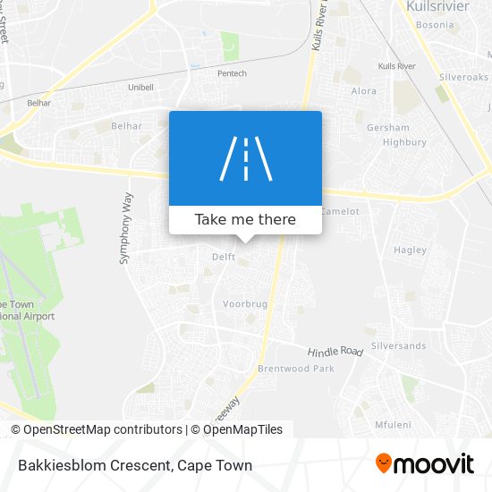 Bakkiesblom Crescent map