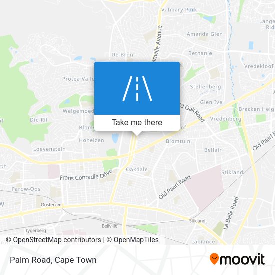 Palm Road map