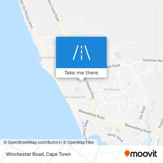 Winchester Road map