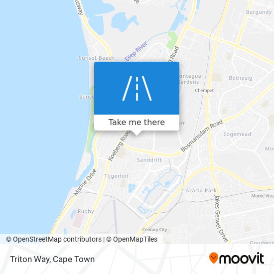 Triton Way map