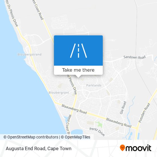 Augusta End Road map