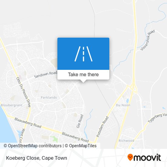 Koeberg Close map