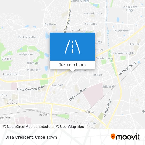 Disa Crescent map