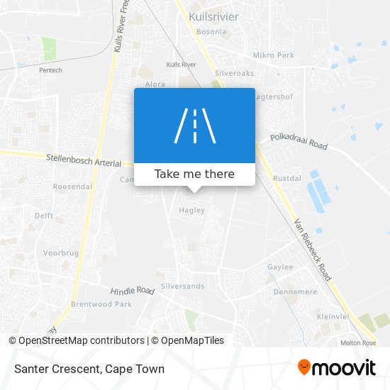 Santer Crescent map