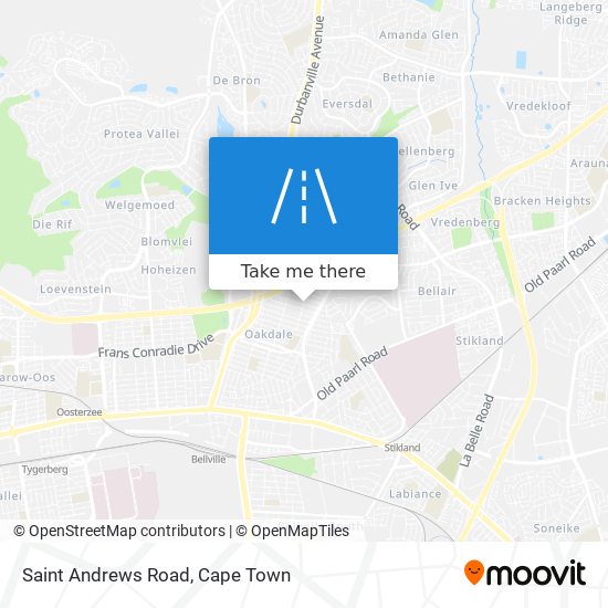 Saint Andrews Road map