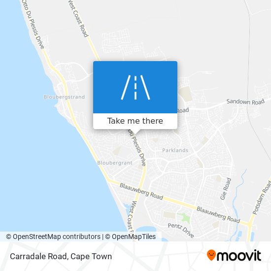 Carradale Road map