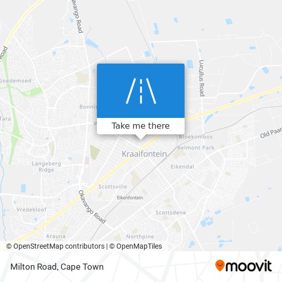 Milton Road map