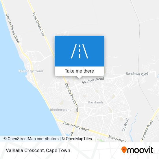Valhalla Crescent map