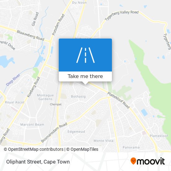 Oliphant Street map