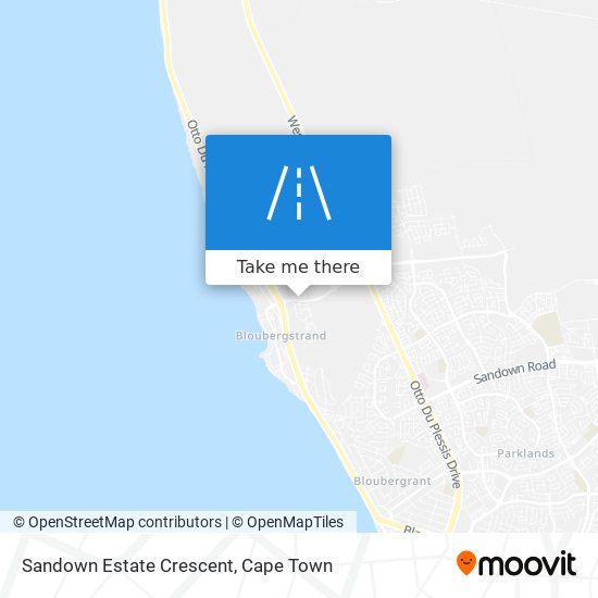 Sandown Estate Crescent map