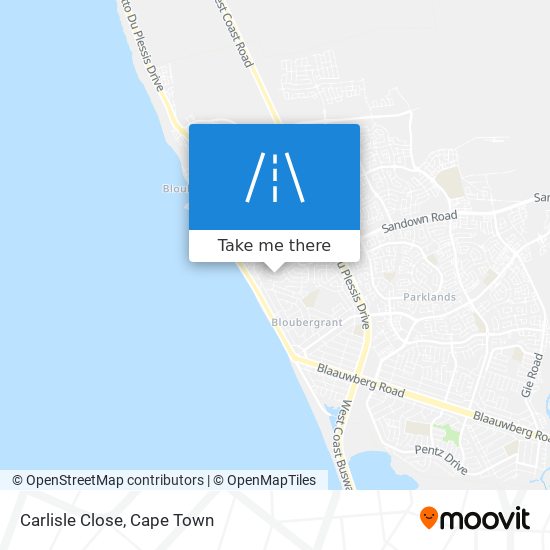 Carlisle Close map