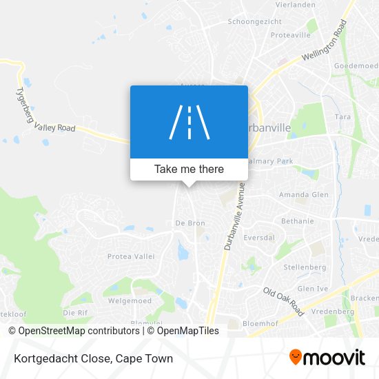 Kortgedacht Close map