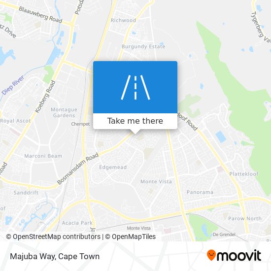 Majuba Way map