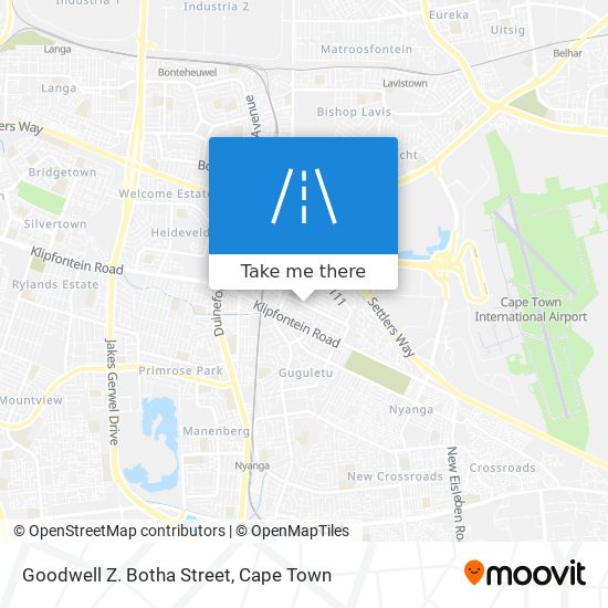 Goodwell Z. Botha Street map