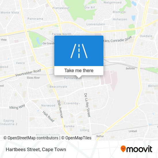 Hartbees Street map
