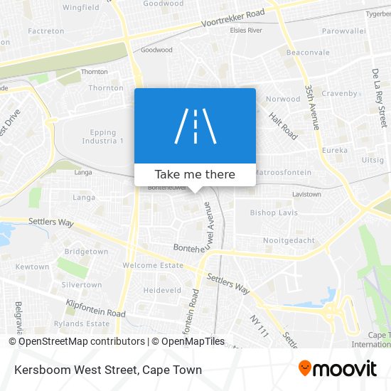 Kersboom West Street map