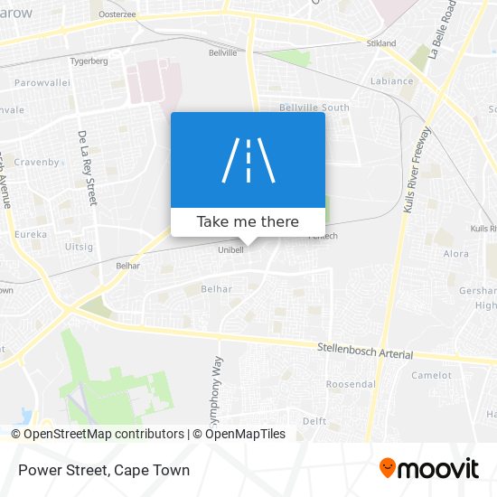 Power Street map