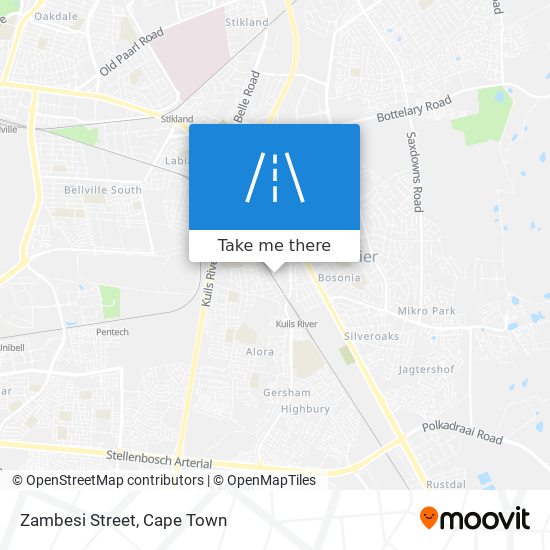 Zambesi Street map